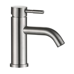 Смеситель для раковины кругл. нержавеющая сталь AKERO, AK11100