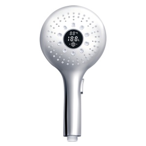 Лейка для душа светодиодная OLIVE'S круглая, с дисплеем D170LED