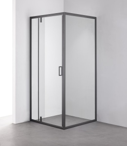 Душевой уголок DUERO, квадратный, черный DR-100CS-SW-GB